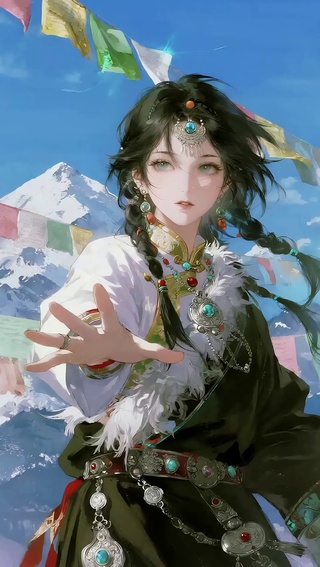 雪山少女