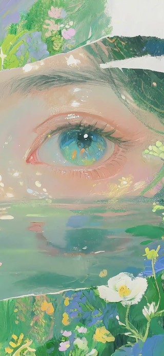 清新护眼绿眸