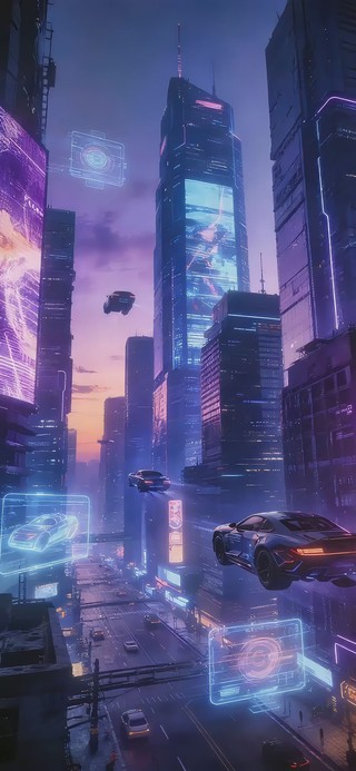 赛博都市・高空俯瞰