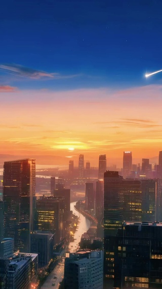 都市暮色