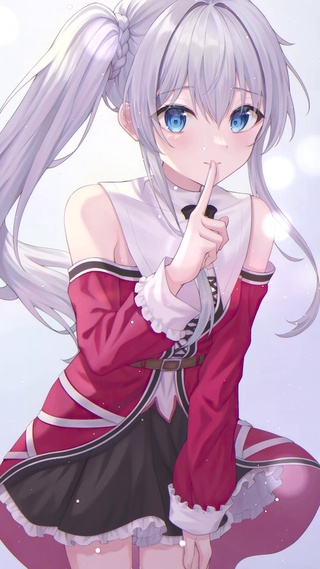 白毛少女