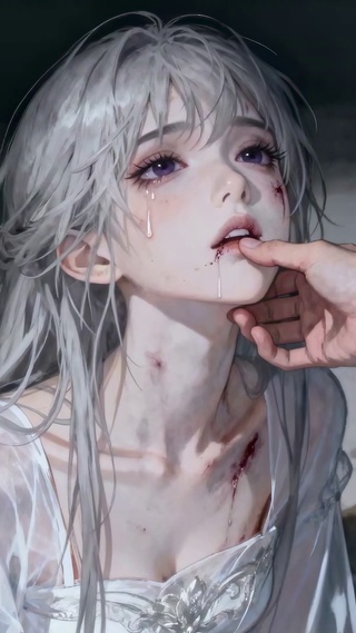 银发少女主人的虐心互动瞬间