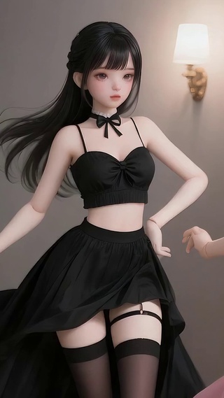 跳踢踏舞的少女