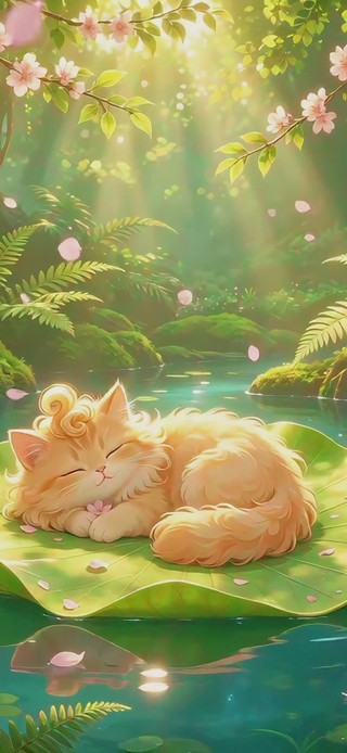 森林中的小猫