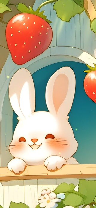 可爱兔兔草莓屋