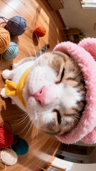 暖阳睡意萌宠猫咪特写