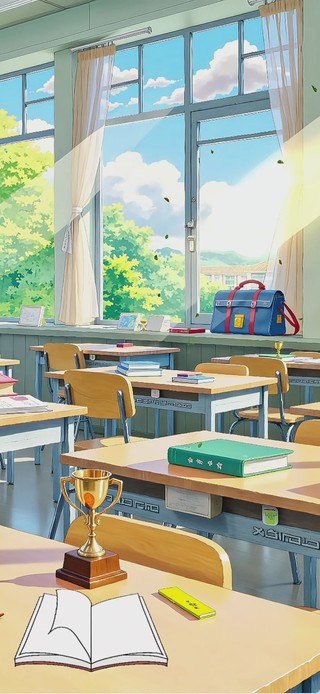 教室记忆：校园里的青春氛围感