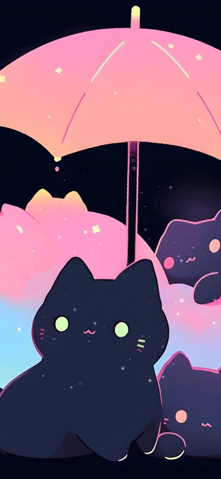 伞下小猫