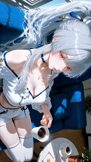 午后阳光与咖啡少女绯雪