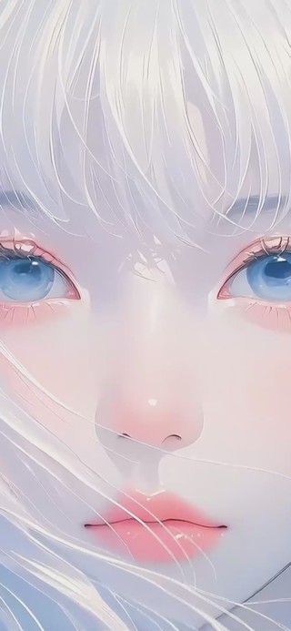 白发元气纯欲流泪少女