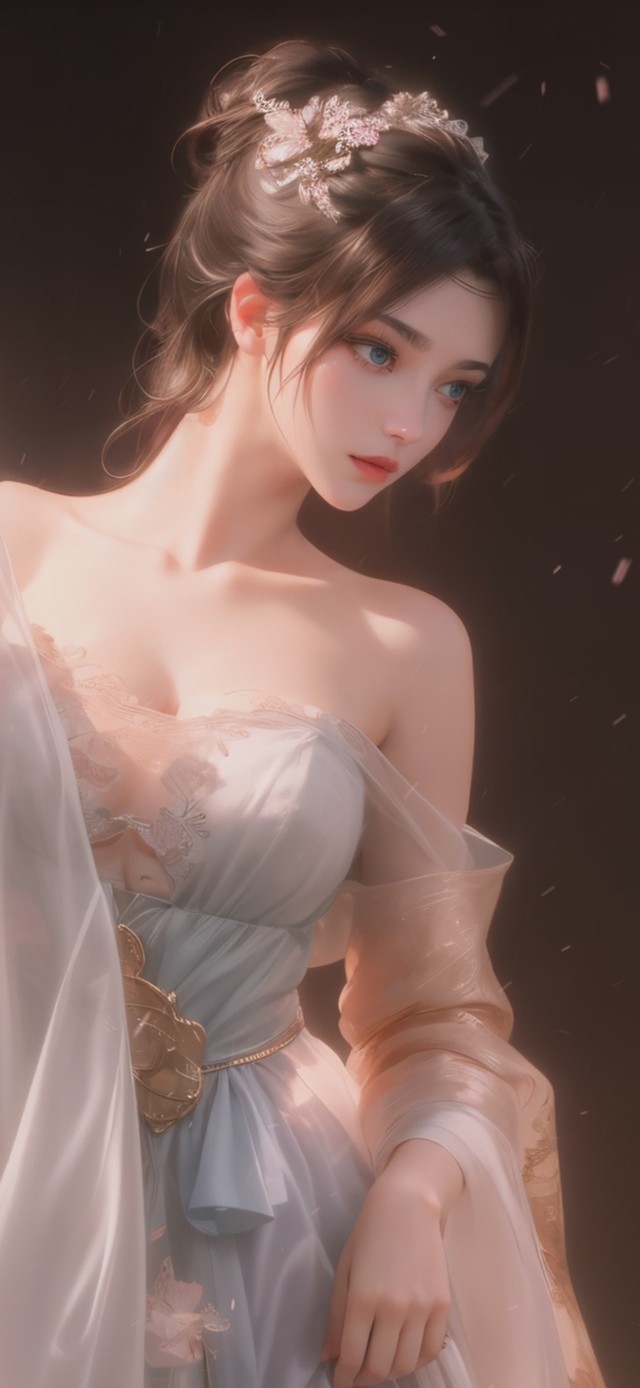 清秀甜美国风汉服美少女