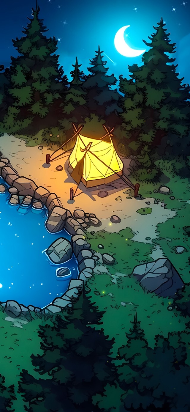 浪漫星空仲夏夜露营