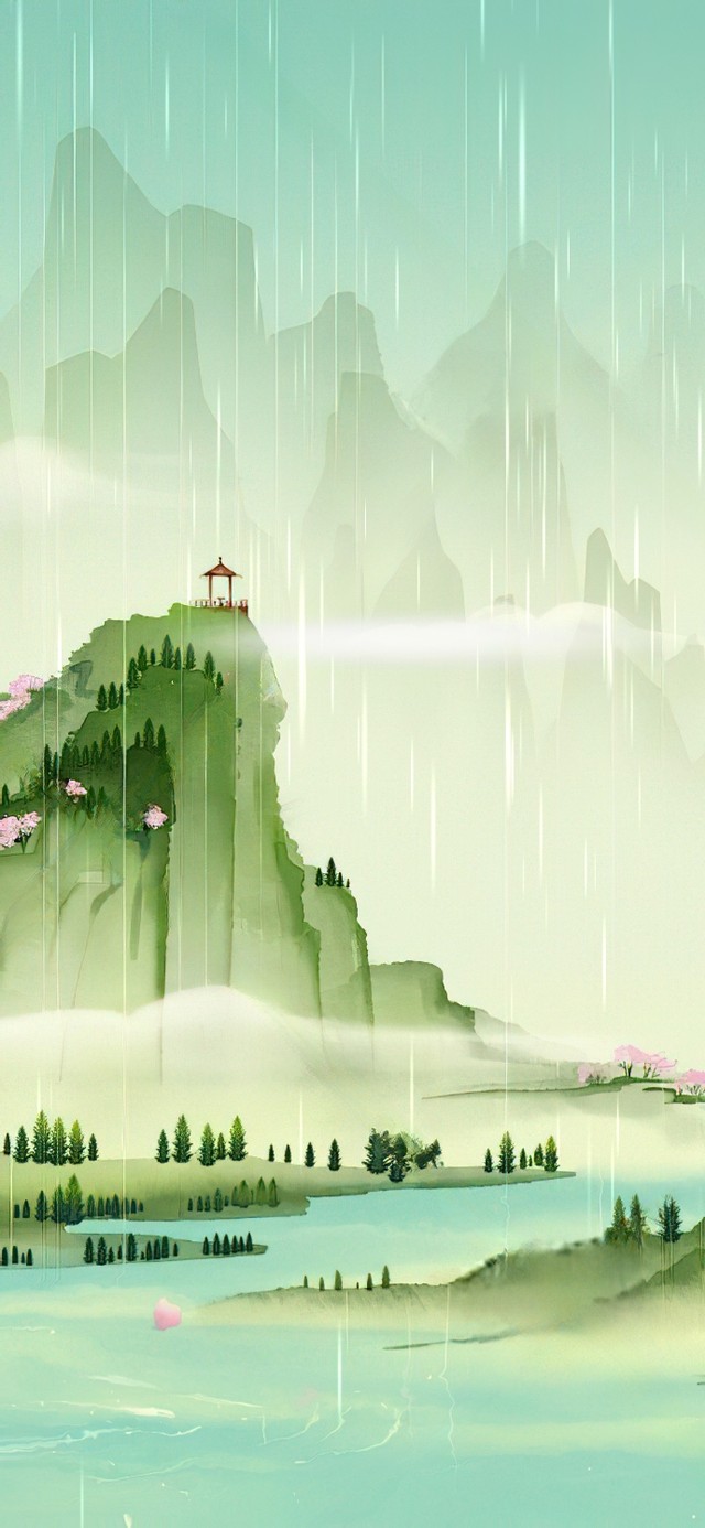 国风·烟雨山水图