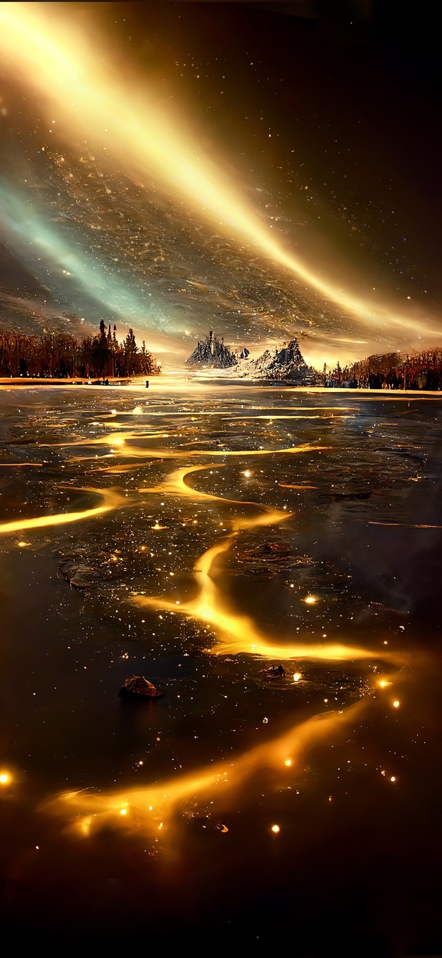 鎏金涌动的夜晚