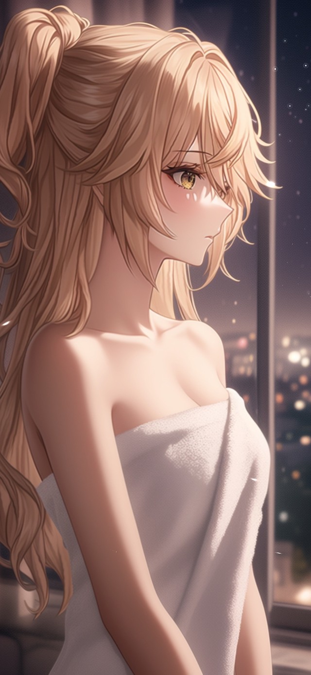 雪墨壁纸丨菲谢尔丨纯白浴袍丨