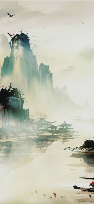 水墨山水古风壁纸