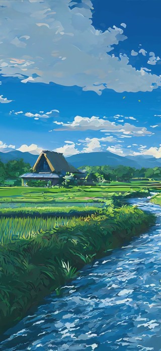 护眼绿景