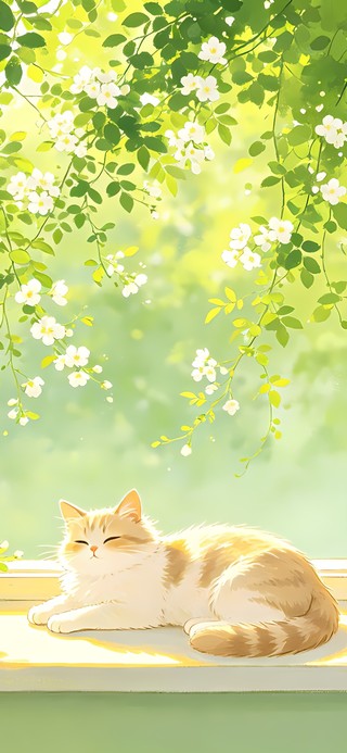 窗台上的小猫