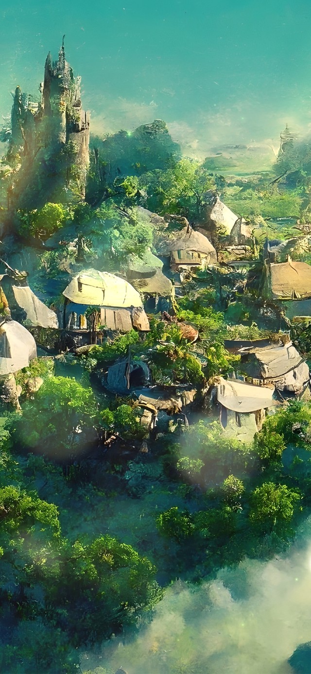 唯美护眼森林小村庄(风景手机动态壁纸) - 风景手机壁纸下载 - 元气壁纸