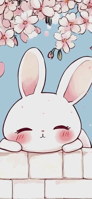 花下小兔