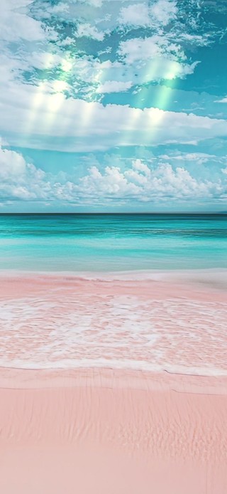 粉色海滩