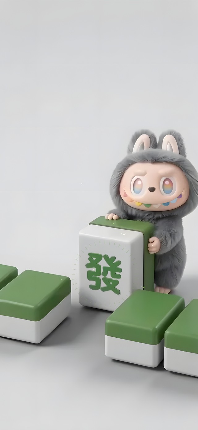 桌面招财拉布布~暴富就靠它啦！