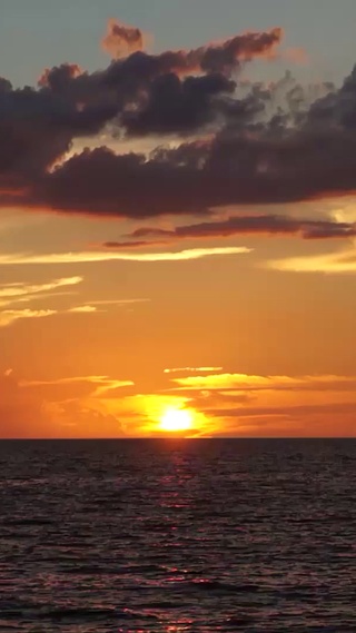 唯美大海夕阳