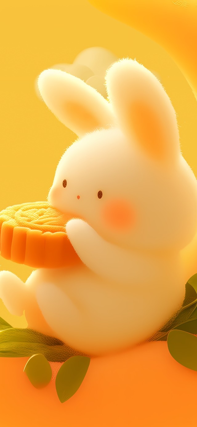 可爱月饼小兔