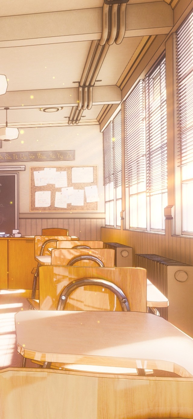 午后的阳光教室