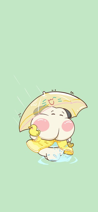 调皮呆哥-下雨奔跑
