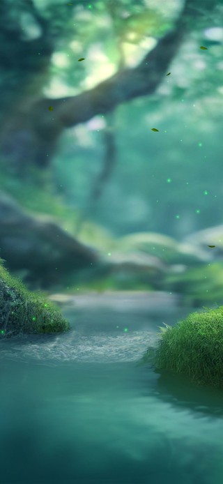 护眼森林溪流