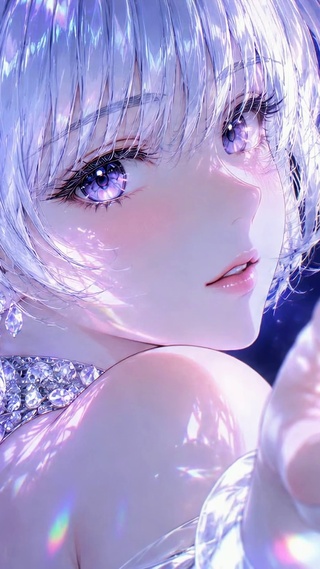 闪耀钻石二次元美少女
