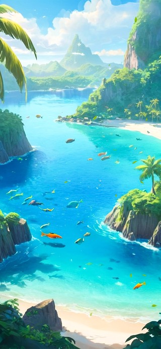 唯美海岛风景