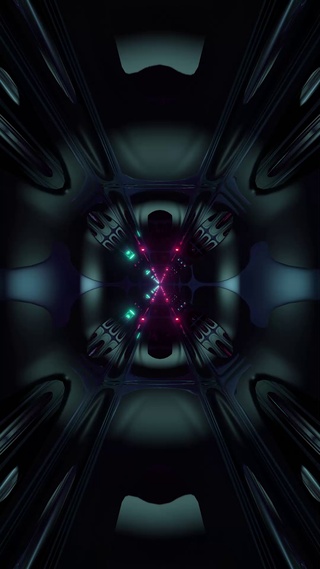 无限隧道系列-机械-青色