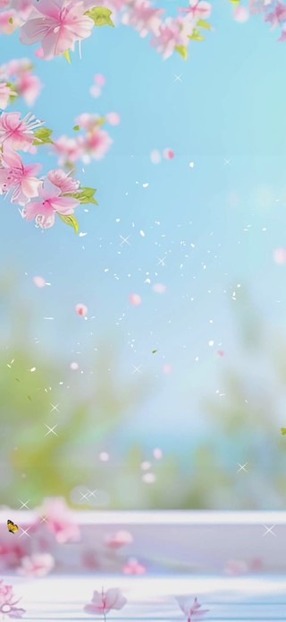 护眼花景