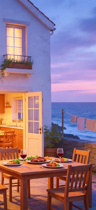 海边小屋晚餐