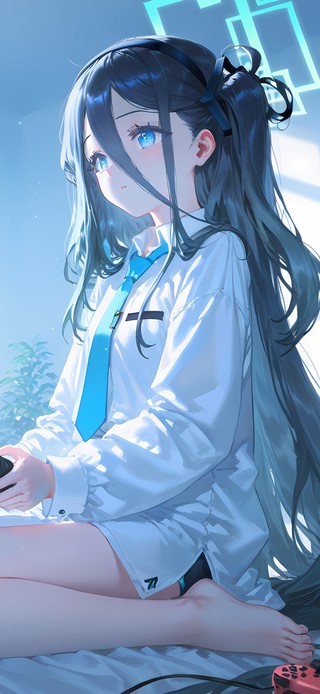 玩游戏的女孩