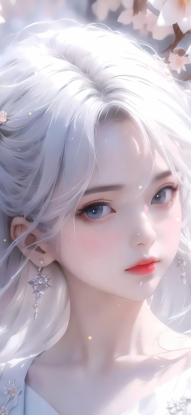 4k治愈樱花女孩