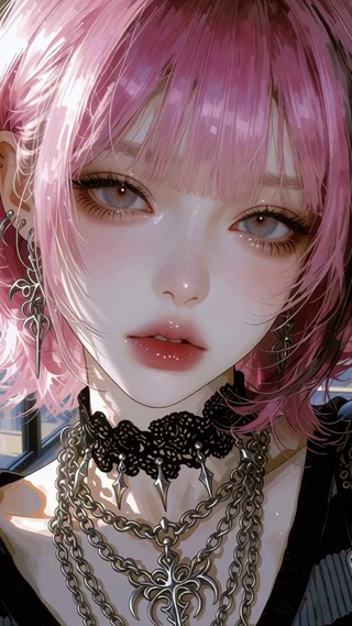 二次元红发美女
