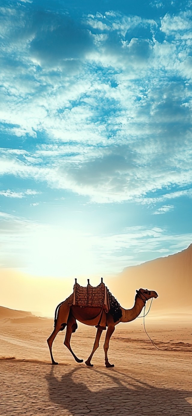 穿越沙漠的骆驼