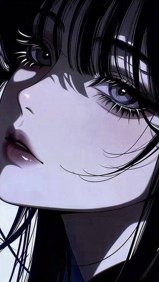 暗夜发光樱花冷艳美少女