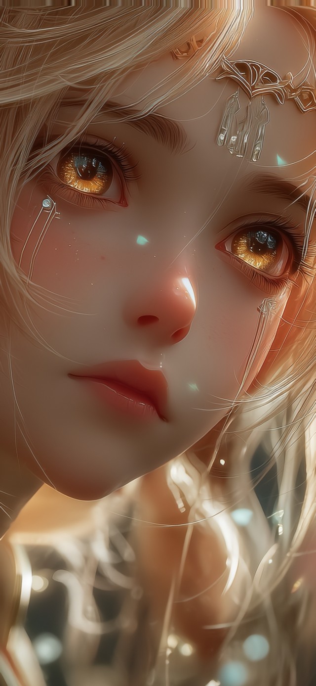 4K金发精灵少女