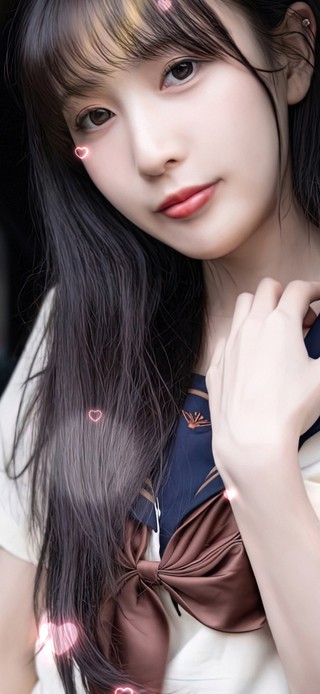轿车里的清纯JK制服美女