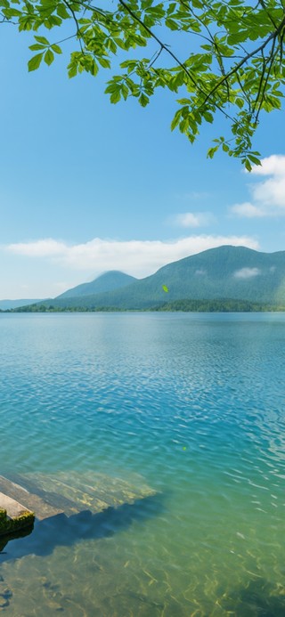 治愈蓝天湖水