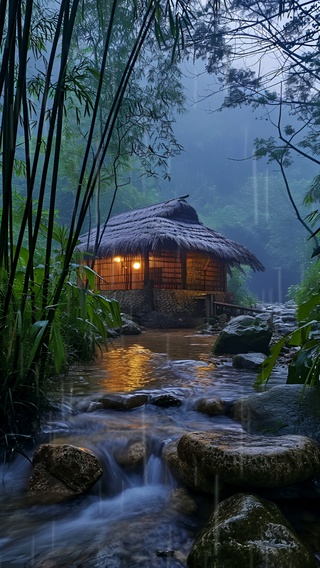 竹林细雨