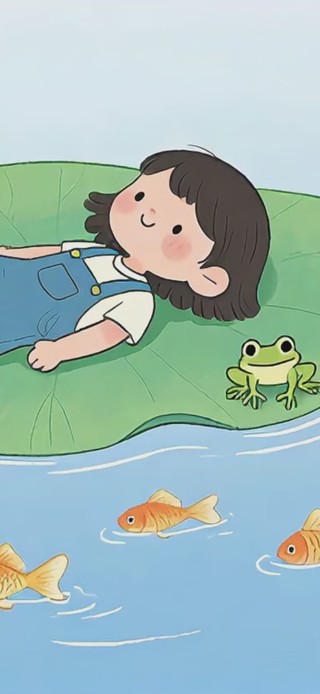 夏日可爱小女孩