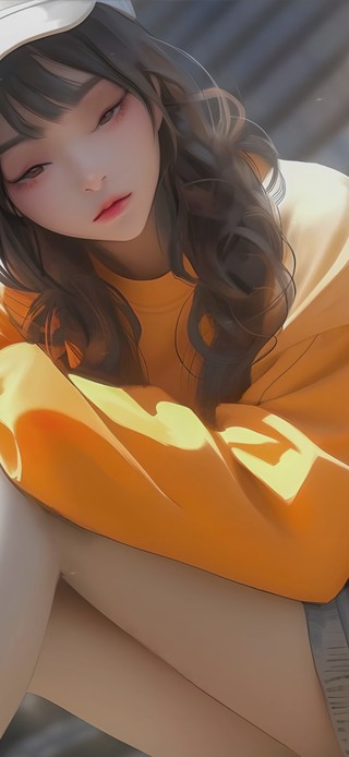 橙衣女孩