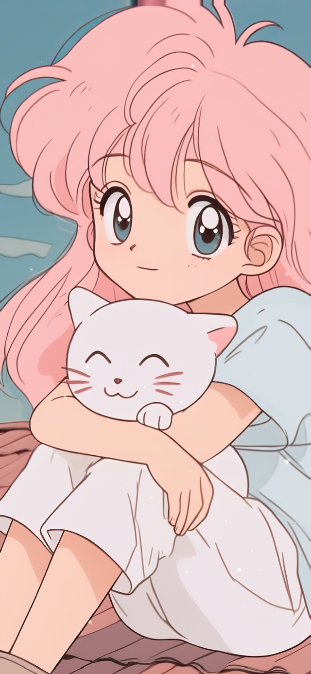 女孩的猫