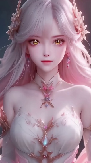 古风粉色美女