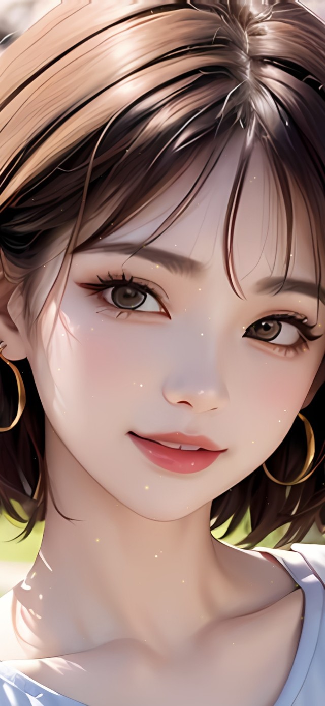 4k元气短发女神